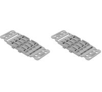 WAGO Adaptateur de Fixation avec Décharge de Traction, 4 Raccords, pour Connecteur 221 Inline avec Levier, pour Montage à Vis, Gris, 221-2504 (5 Pcs) (Lot de 2)