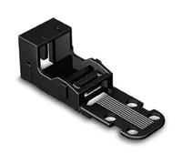 WAGO Adaptateur de Fixation, pour Bornes à 2 Conducteurs, Série 221-4 mm², pour Montage à Vis, Noir, 221-502/000-004 (10 Pcs)