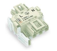 WAGO Adaptateur secteur Alimentation mâle - Alimentation femelle Nombre total de pôles: 3 blanc 25 pc(s)