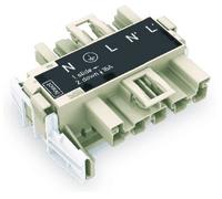 WAGO Adaptateur secteur Alimentation mâle - Alimentation femelle Nombre total de pôles: 5 gris foncé 20 pc(s)