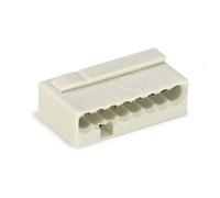 WAGO Bornes Micro pour Boîtes de Dérivation, pour Conducteurs Rigides, 0,8 mm, 8 Conducteurs, Boîtier Gris Clair, Température Ambiante Max. 60 °C, Gris Clair (50 Pcs)