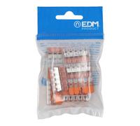 Wago Connecteur rapide à levier 5 voies, 0,14-4 mm², 450V/32A, transparent, 30x18,6x8,4 mm, 10 pièces