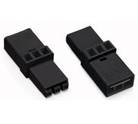 WAGO Dispositif de raccordement Alimentation mâle - Alimentation femelle Nombre total de pôles: 3 noir 50 pc(s)
