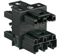 WAGO Distributeur Alimentation mâle - Alimentation femelle, Alimentation femelle, Alimentation femelle Nombre total de pôles: 2 + PE noir 1 pc(s)