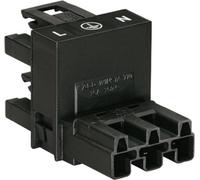WAGO Distributeur en H Alimentation mâle - Alimentation femelle, Alimentation femelle Nombre total de pôles: 2 + PE noir 1 pc(s)