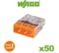 Wago - Flacon de 50 mini-bornes 3 fils S2273