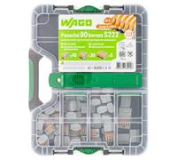 WAGO Mallette 80 bornes de connexion S222 2, 3 et 5 entrées fils souples/rigides