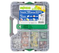 Wago - Malette de 150 bornes de connexion S2273 2, 3, 4, 5 et 8 entrées pour fils rigides, Cuivre