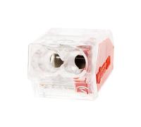 Wago, Mini Borne S2273 avec 2 Entrées, Conducteurs Rigides 0.5-2.5mm², Connexion Push-in, 450V, 24A, Température Max 105°C, Lot de 15, Compacte 10x5.8x16.7mm, Norme CE, Garantie 2 Ans