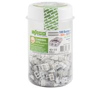 WAGO Pot de 100 mini bornes 2 fils S2273 de connexion automatique 2 entrées