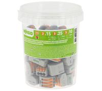 WAGO - Pot de 50 bornes de connexion automatique S222 2,3 et 5 entrées