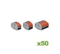 Wago – Ensemble de connecteurs S222 – 50 pièces