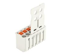 WAGO WAGO Barre à ressort 2091-1106 avec plaque de préhension 1,5 mm² gris clair Quantité:50
