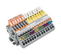 WAGO WAGO Bloc de bornes à transformateur de courant 821-204 6 mm² gris Quantité:1