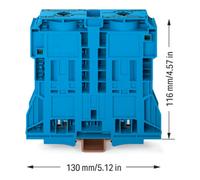 WAGO WAGO Bornes de passage 285-1184 185 mm² bleu 2 conducteurs Quantité:1