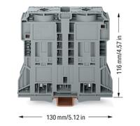 WAGO WAGO Bornes de passage 285-1185 2 conducteurs 185 mm² gris Quantité:1