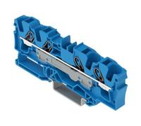 WAGO WAGO Bornier de passage 4 conducteurs 6 mm² bleu 2006-1404 Quantité:25