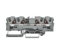 WAGO WAGO Bornier de passage 4 conducteurs 6 mm² gris 2006-1401 Quantité:25