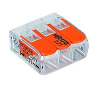 WAGO WAGO COMPACT-Connecteur 3x0,2-4mm² transparent 5 pièces sachet avec rail Quantité:1