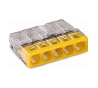 Wago Borne de raccordement 2273-205 5 entrées 0,5-2,5 mm² pour fils rigides Jaune