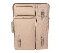 WAHEWUD Grand Sac de Transport Multifonction pour Fournitures d'art en Toile 4K, Sac de Rangement pour Outils de Peinture, carnet de Croquis (Kaki)
