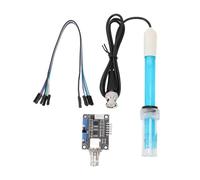 WAHEWUD Kit de sonde de module PH avec sonde d'électrode Module de capteur de PH à réponse rapide 0 à 14 pH 0 à 100 °C Sortie de tension analogique pour les projets de laboratoire et de