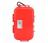 WAHEWUD Mallette de Rangement de Survie en Plein air, boîte de Transport Antichoc, conteneur hermétique pour Outils EDC, clés de téléphone (Rot)