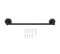 WAHEWUD Matériel de Salle de Bain en Laiton Antique, Barre à Serviettes dorée, cuivre de qualité supérieure, élégant Style européen, Cintre Stable, Gain de Place, Support Mural (Noire)