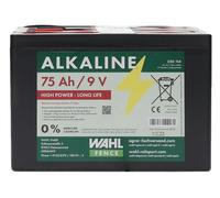 WAHL-FENCE Batterie pour clôture électrique 9 V - 75Ah batterie alcaline dans un petit boîtier