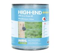 WAHL-FENCE FIL DE CLÔTURE - HIGH END - 4mm/300m Conducteurs 4 x acier inox 0,30mm+ 4 x Cu 0,25mm