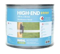 WAHL-FENCE RUBAN DE CLÔTURE - HIGH END - 20mm/ 200m 6 x câble acier inox 0,30mm + 6 x câble Cu 0,25mm