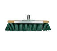 WAHL-Hausmarke Balai grande capacité avec bord racleur poils solides, dos en bois, support de manche
