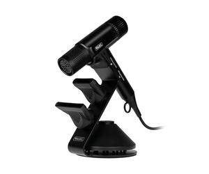 Wahl Support pour sèche-cheveux Vanquish avec cadre métallique magnétique | Connecteurs magnétiques, socle lesté, rangement pour la maison ou le salon, poignée en caoutchouc souple