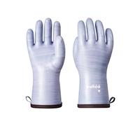 Wahoo Gants Cuisine Silicone Liquide 12 Pouces Anti-Chaleur, Violet, L/9 | Gants Fumage Cuisson à Doigts Séparés, Alimentaires, Doublure Coralair, Sans Latex Imperméables, Cuisine et Pâtisserie