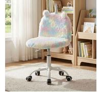 Wahson Chaise de Bureau pour Enfant, Chaise pour Fille avec roulettes, Chaise de Bureau Licorne Pivotante pour Chambre, Multicolore