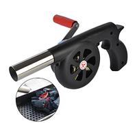 Wailicop Souffleur Manuel Barbecue, Ventilateur de Barbecues, Convient Pour la Cuisine en Plein Air, Cheminée, camping, pour Soufflet De Feu De Barbecue Outil a Manivelle