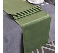 WAITER TREE Chemin de Table Aspect Velours, Chemin de Table de Haute Qualité Couleur Unie