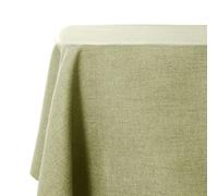 WAITER TREE Nappe Rectangulaire Vert Sauge Effet étroitement Lin Lavable et imperméable pour Salle à Manger Pâques Printemps fête Mariage ou Maison 140 x 180 cm