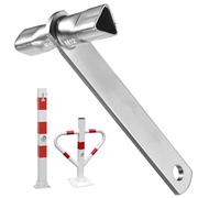 WAIZHIUA e borne, clé triangulaire pour poteaux d'arrêt, double taille M12/M10, clé 3 pans e pompier, convient pour les poteaux de barrière et les garde-corps