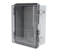Wakects Boîte de Jonction électrique, Boîte de Jonction Extérieure en ABS avec Couvercle Transparent, IP67 160 X 210 X 100 Mm, Plaque de Montage en Grille et Serrure en Acier Inoxydable 304 pour