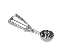 Wakects Cuillère à Glace en Acier Inoxydable Cuillère à Glace avec Déclencheur Boule à Melon Polyvalente 86 à 104 G pour Sorbet Pâte à Biscuits Desserts aux Fruits (Grand 30cm)