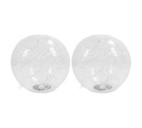 Wakects Éclairage Solaire de Piscine Flottante, Boules Lumineuses pour Étang, 35,56 cm, 2 Pièces, Alimentation Solaire, pour Piscine Jardin Terrasse