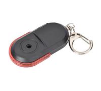 Wakects Localisateur de Clés sans Fil, Localisateur de Porte-Clés électronique, Télécommande, Dispositif D'alarme Anti-Perte, Portée de 8 à 10 Mètres, Lumière LED Activée par Sifflet (Rouge)