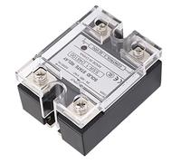 Wakects Module de Relais à Semi-conducteurs SSR-1 D48100, 100A, DC Control 24-480VAC DC-AC avec Couvercle en Plastique