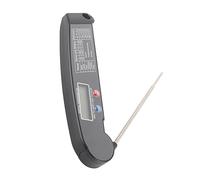 Wakects Thermomètre Alimentaire Numérique Thermomètre à Viande Pliable avec Sonde en Acier Inoxydable 304 Lecture de 2 à 3 Secondes Rétroéclairage de Maintien d'alarme pour la Cuisson des Grillades