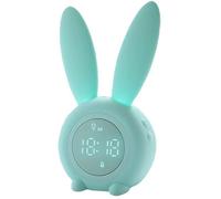 Walaka Réveil Lumineux pour Enfants Mignon Lapin réveil réveil Lampe de Chevet créative Fonction de répétition, veilleuse Chrono624