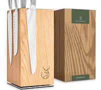 Bloc à couteaux WALDWERK Design sans couteaux - Bloc à couteaux magnétique et pivotant en chêne noble - Support pour couteaux