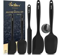 Walfos Silikon Spatel Set Résistant à la chaleur 600°F Noir (5