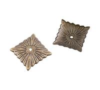 Walfront 1 Sac de 100pcs Rétro Clous Décoratifs Antiques Couleur Bronze Antique en Fer pour Décoration Canapé Tapisser Punaise Meuble