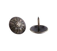 Walfront 1 Sac de 100pcs Rétro Clous Décoratifs Antiques Couleur Bronze Antique en Fer pour Décoration Canapé Tapisser Punaise Meuble